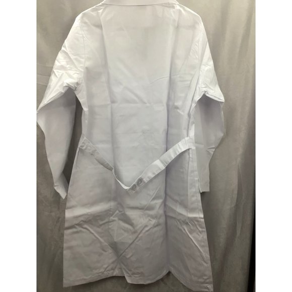 Natural Uniforms Unisex 40 In. Lab Coat Long Sleeve Large NWT - Picture 6 of 9